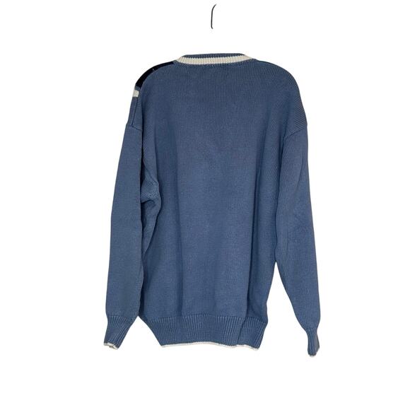 90s Par Four Novelty Golf Grandpa Sweater blue - Picture 2 of 4